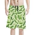 Binienty Men's Board Shorts Beach Swim Trunks With Cucumber Pattern ...