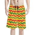 thumbnail image 1 of Binienty Men's Board Shorts Swim Trunks With Wavy Stripes - Quick Dry for Summer Beach Vacations and Water Sports, 1 of 5