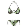 Binienty Monstera Leaf Pattern Design Bikini Swimsuit for Pool Spa ...