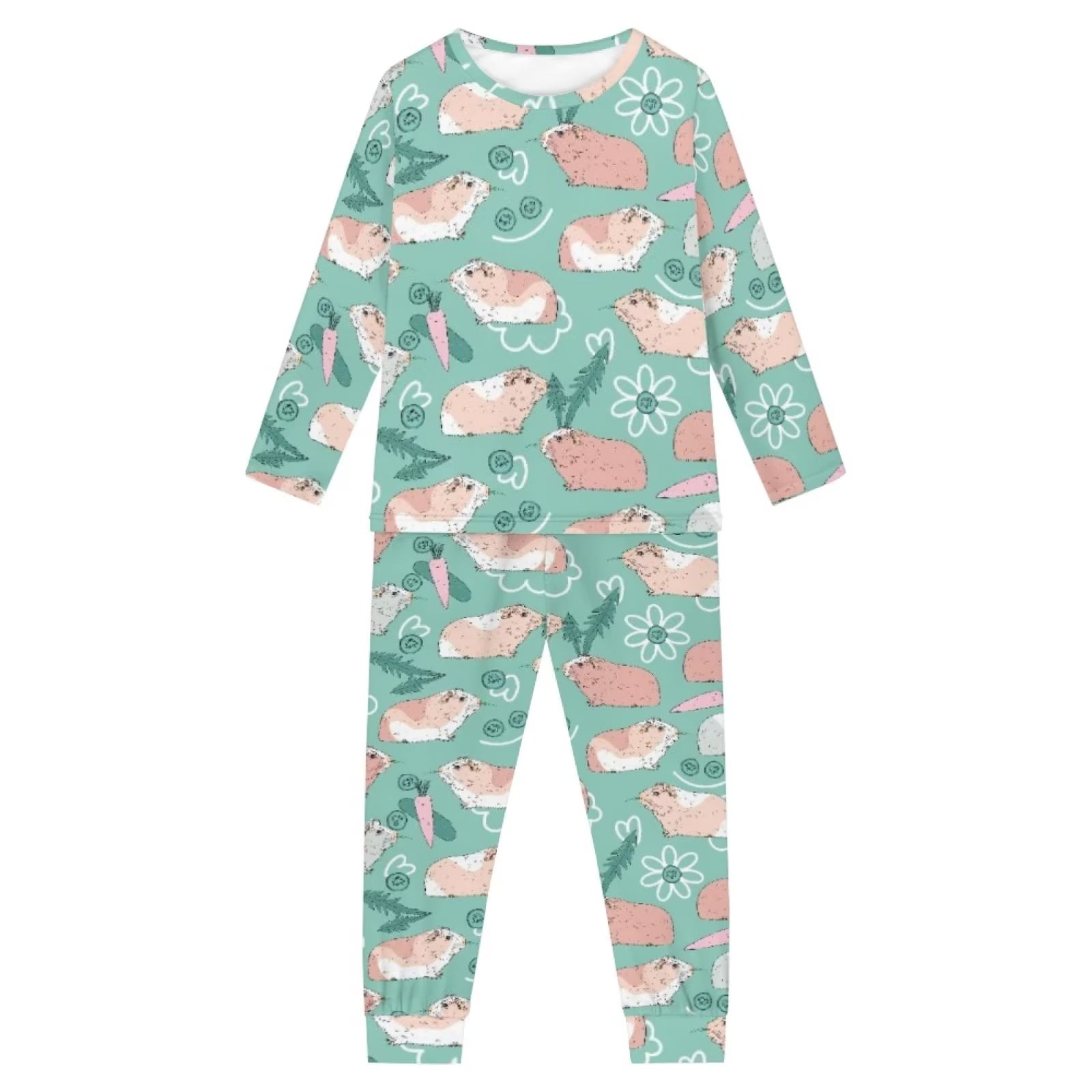 Binienty Nightwear for Toddler Girls Cute Hamster Stylish Pajamas