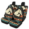 thumbnail image 1 of Binienty Peak Print Auto Accessories Interior Decor 4 Pcs, Automobile Front Seat Covers with Matching Rear Split Bench Car Seat Cover Universal for Auto Truck Van SUV, 1 of 6
