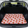 thumbnail image 1 of Binienty Pink Strawberry Daisy Pattern Universal Car Rear Trunk Cargo Liner, Anti-Skid Bottom Easy to Clean Interior Accessory, 29"x39" Fit for Most Sedan SUV Models, 1 of 7