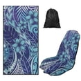 thumbnail image 1 of Binienty Polynesia Hibiscus Sweat Towel Car Seat Cover for Gym Post-Work Running Athletic Beach Towel Machine Washable Lightweight Soft Car Interior Accessories for Women Girly, 1 of 8