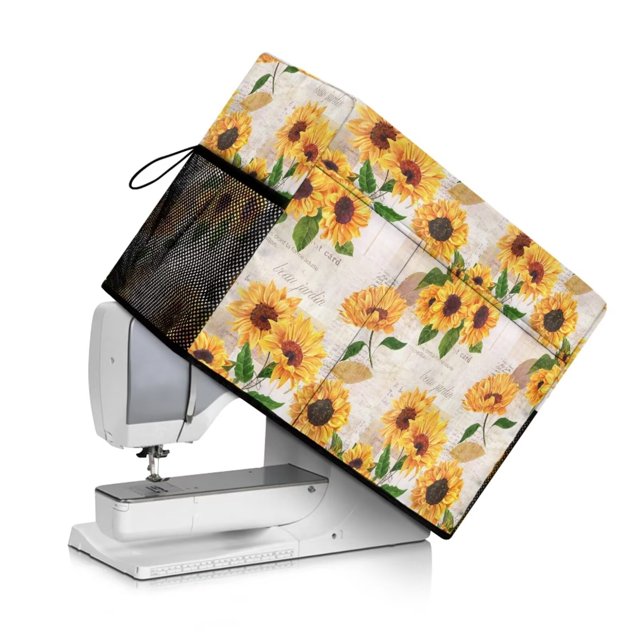 Binienty Sewing Machine Cover with Pockets Sewing Machine Decorative
