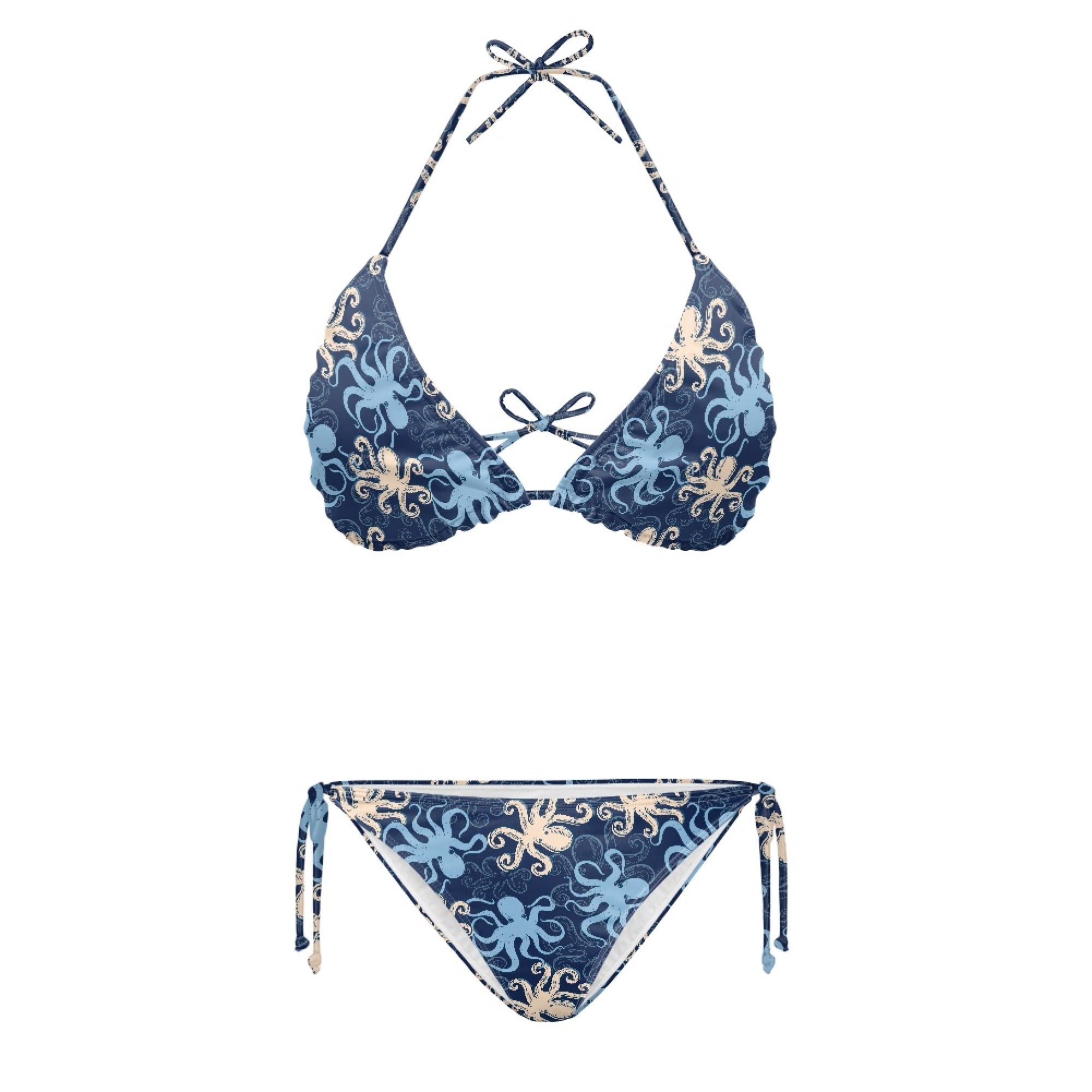 Binienty Spandex Octopus Pattern Swimwear, Plus Size Design Quick ...