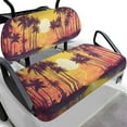 thumbnail image 1 of Binienty Sunset Palm Tree Golf Cart Seat Covers Club Car Precedent Non-slip Breathable Golf Car Cushion Cover and Backrest Cover 2 Pack, 1 of 8