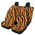 thumbnail image 1 of Binienty Tiger Stripes Automobile Seat Cover Sets, Car Accessories Interior Decor 4Pcs, Car Seat Protectors for Car, Truck SUVs Universal Fits for Car Truck Van, 1 of 6