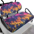 thumbnail image 1 of Binienty Tropical Palm Tree Golf Cart Seat Towel for 2/4 Person Seats Universal Golf Cart Seat Cover Blanket Cushion Covers for EZGO TXT RXV/Club Car DS Precedent, 1 of 8