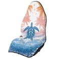thumbnail image 1 of Binienty Tropical Palm Tree Sea Turtle Car Seat Towel Cover Auto Interior Protector Accessories Waterproof Post Workout Towel Car Seat Cover for Gym Workout Running Swimming Beach and Hiking, 1 of 8