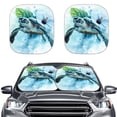 thumbnail image 1 of Binienty Turtle Car Front Windshield Sun Shade 2-Piece Foldable Car Windshield Sun Shade Car Sunscreen Blocks UV Rays and Keeps Vehicle Cool for Car Truck SUV, 1 of 6