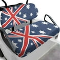 thumbnail image 1 of Binienty Union Jack Golf Cart Seat Cover Towel Blanket for 2-Person Seats TXT Ezgo Seat Covers for Golf Carts Club Car Accessories, 1 of 8