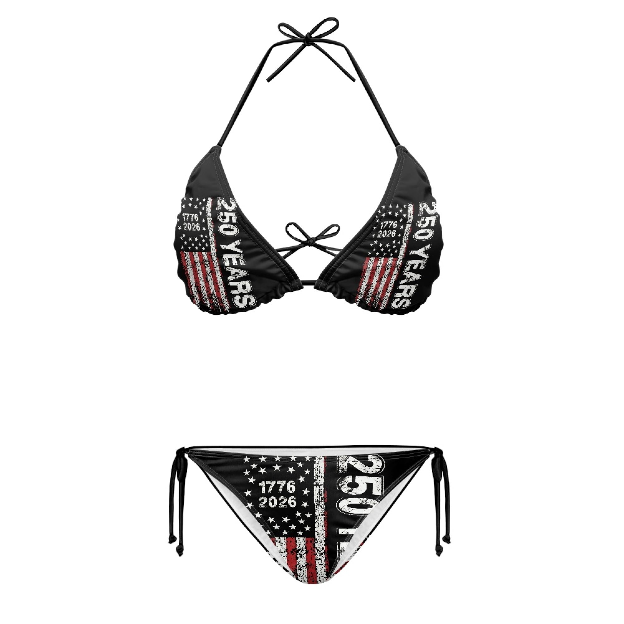【未使用】AMERI VINTAGE 2023年 SWIM WEAR Binienty Vintage Distressed American Flag Swimwear For Women
