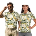 thumbnail image 1 of Binienty Yellow Lemon Matching Couple Golf Shirts Versatile Shirts Couples Matching Outfits Comfortable Dry-Fit Quarter Zip Pullover for Golf Running Sports, 1 of 7