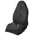 thumbnail image 1 of Binienty Zebra Print Gray Car Seat Cover Towel For Gym Workout Running Beach Sweat Proof Removable Auto Interior Accessories for Van SUV Sedan, 1 of 8