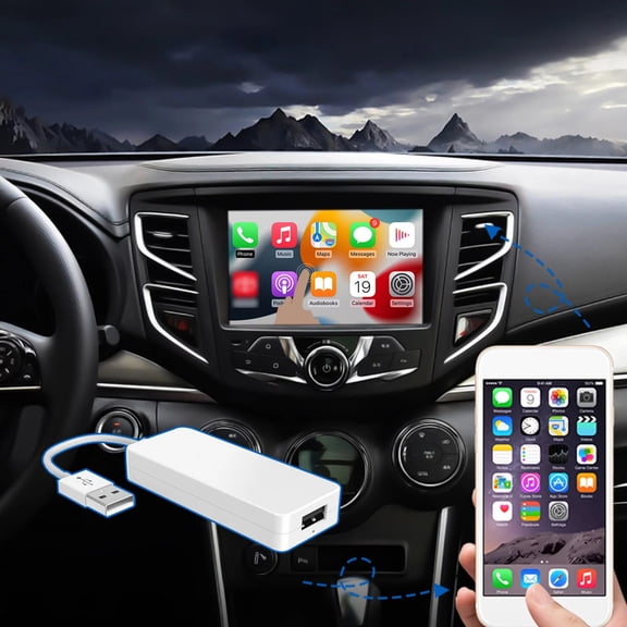 Binize CarPlay Android Auto Wired Dongle Adapter Activator Ariplay USB Navigation Player For Car Refit Android Screen
