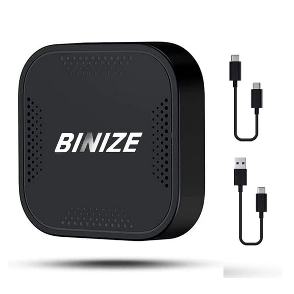 Binize Multimedia Video Box only for Factory Wired CarPlay Vehicle, Wireless CarPlay Adapter Suitable for iOS/Android Phone, Support Wireless CarPlay Android Auto Netflix YouTube