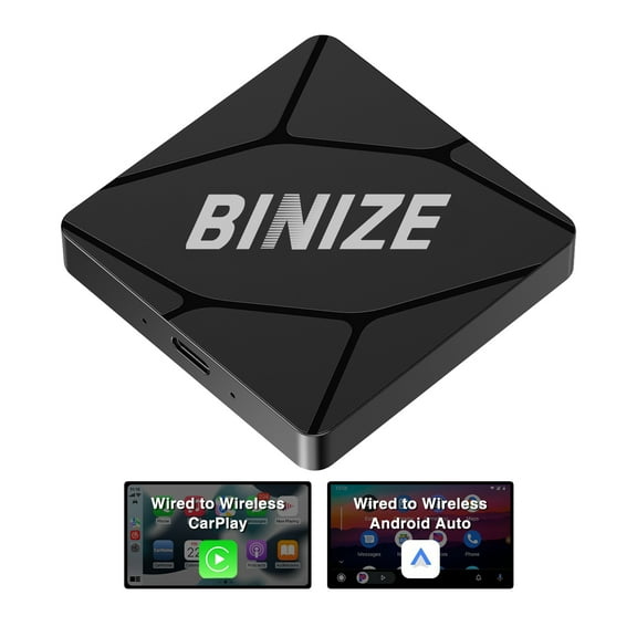 Binize Wireless CarPlay/Android Auto Adapter for Car Comes with Factory Wired CarPlay/Android Auto