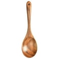 thumbnail image 1 of Binkne Cooking Utensils, Cooking Utensils, 10.2 Inch Large Wooden Spoon for Cooking Mixing Spoon Serving Spoons Big Non Stick Wood Spoon Spatula Long Handle Spoon Stirring Cooking Spoon, Teak Spoon X1, 1 of 7