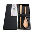 thumbnail image 1 of Binkne Tableware, Chopsticks Black Gift Box Wooden Spoon Natural Color Chopsticks Spoon, 1 X Chopsticks + 1 X Spoon (Gift Box Contains 1 Pair of Chopsticks + 1 Spoon), Stainless Steel Bowl, 1 of 2
