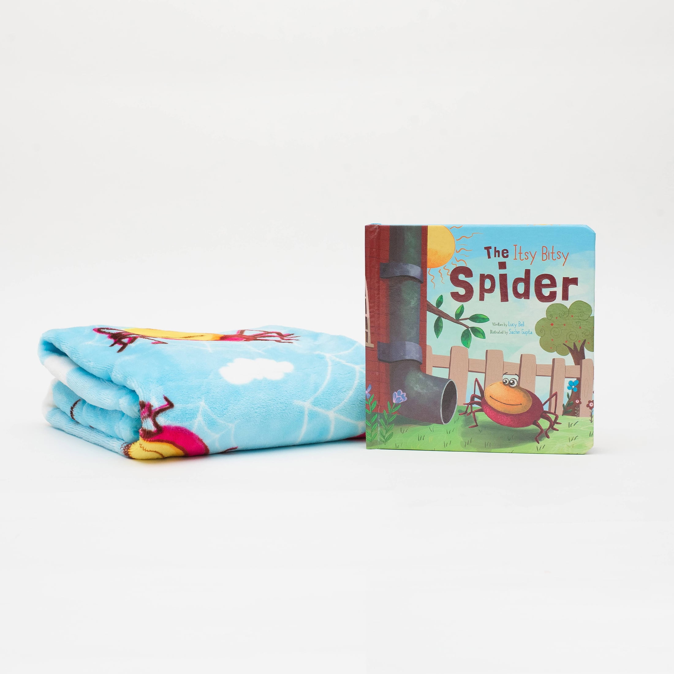 Binks & Books Itsy Bitsy Spider Infant Story Book and Baby Blanket ...