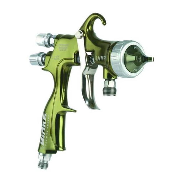 Binks HVLP Spray Gun,Medium,Pressure 2465-14HV-32S0
