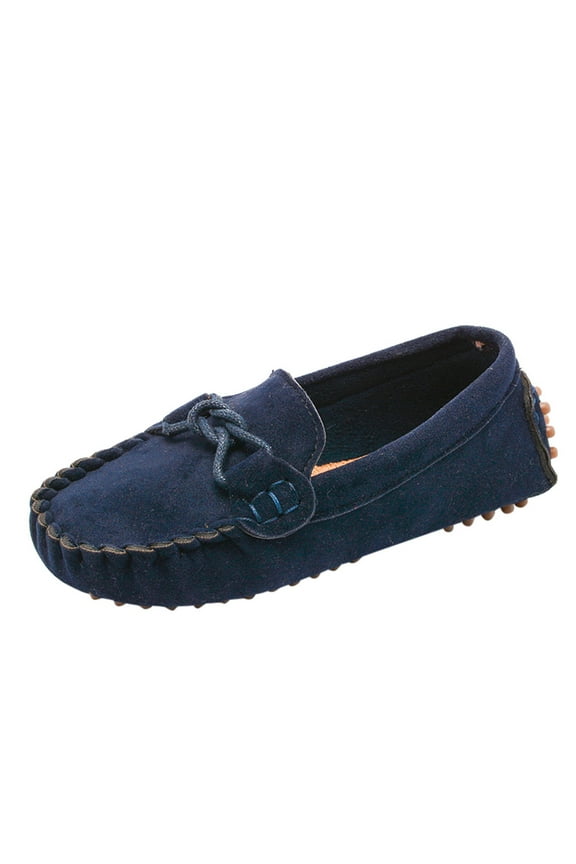 Children Boys Girls Loafers Solid Color Soft Bottom Breathable Casual Shoes