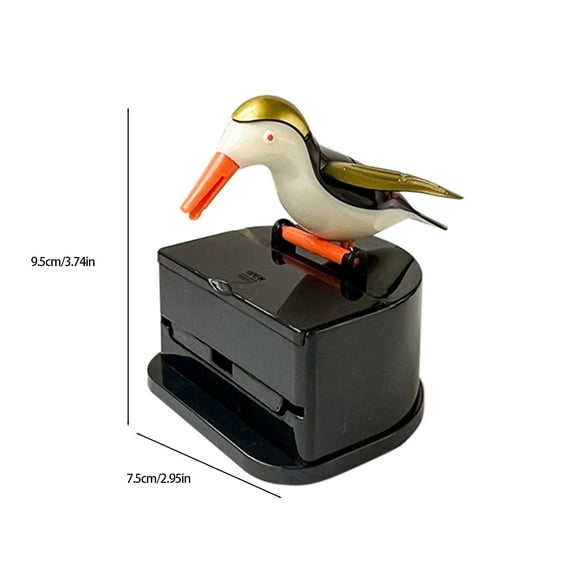 Binmer Home and&nbsp;Kitchen Bird Toothpick Box Automatically Pops Up Household Push-type Toothpick Bucket Cute Smart High-end Woodpecker Toothpick Tube Jar
