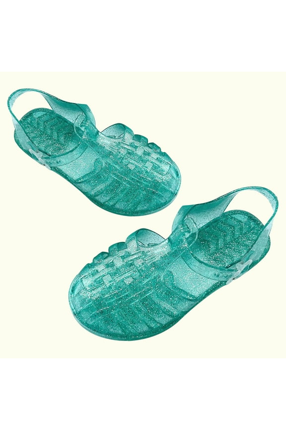 Toddler Shoes Baby Girls Cute Fruit Jelly Colors Hollow Out Non-Slip Soft Sole Beach Roman Sandals