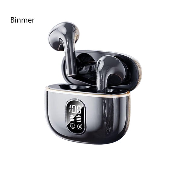 Binmer Wireless Earbuds With Led Display, Wireless Earbuds With Led Digital Display Charging Case
