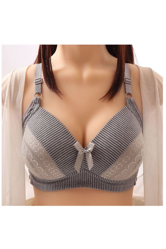 Women Bra Plus Size No Steel Ring Vest Breathable Gathering Bra Woman Underwear