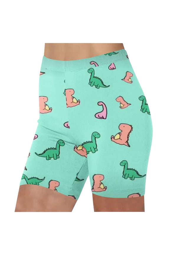 Women Shorts Basic Slip Bike Shorts Compression Workout Leggings Yoga Shorts Pants