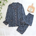 thumbnail image 1 of Binmer Women Summmer Pajama Suit 2 Pieces Women's Pajamas Sets Cotton Pyjama Women's Pajamas Sleepwear Sets Spring Summer Homewear, 1 of 5