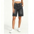 thumbnail image 1 of Binmer Women’s High-Waisted Denim Bermuda Shorts, Classic Baggy Denim Shorts with Pockets, Womens and Women's Dark Gray,Size S-3XL, 1 of 6