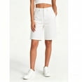 thumbnail image 1 of Binmer Women’s High-Waisted Denim Bermuda Shorts, Classic Baggy Denim Shorts with Pockets, Womens and Women's White,Size S-3XL, 1 of 6