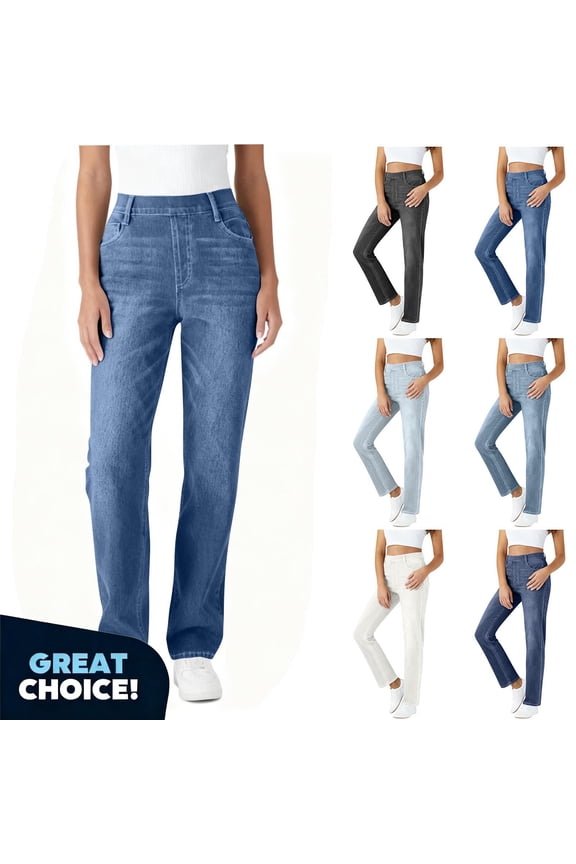No Boundarie Women's Wide Leg Jeans with Pockets, Y2K Fit Denim Baggy Pants, Women's Dark Blue,Size S