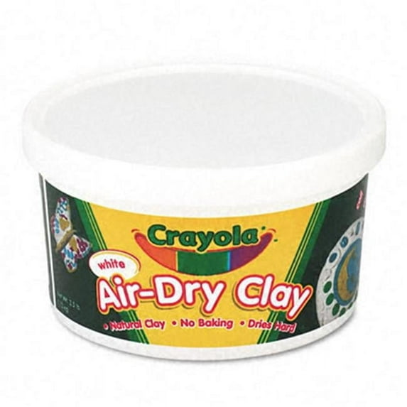 Binney & Smith Air-Dry Self-Hardening Clay 2-1/2lb White