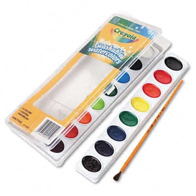 Binney \u0026 Smith Washable Watercolor Paint 16 Assorted Colors per Pack