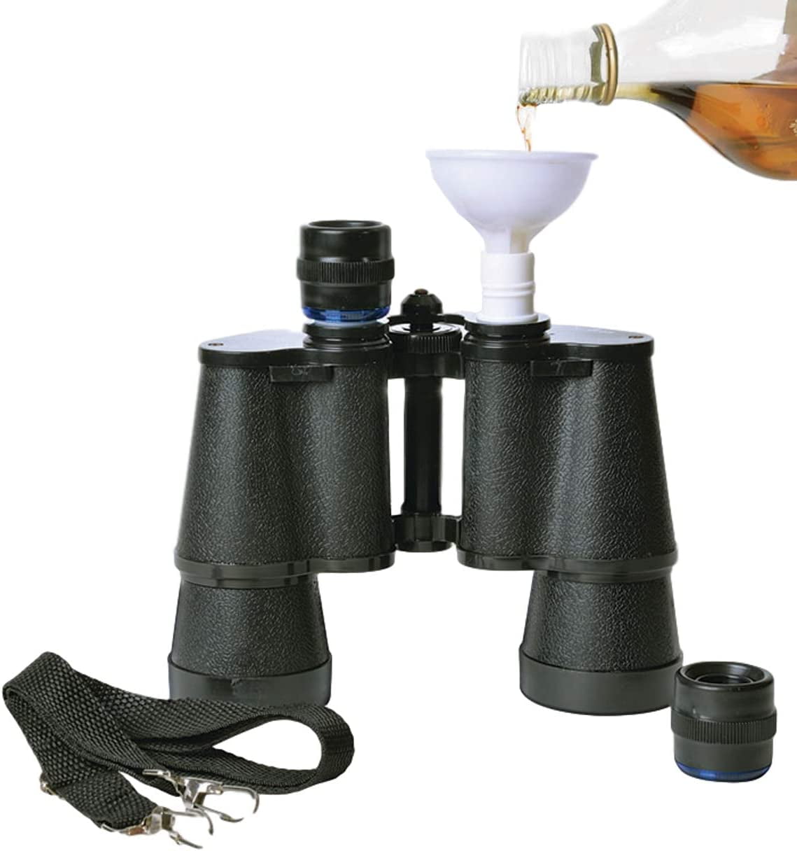 Binocular Flask with Funnel 16 oz Secret Flask for Liquor, Hidden