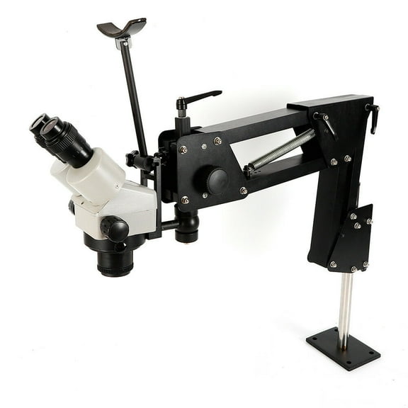 Binocular Multi-directional Jewelry Microscope Stand Continuous Zoom (7X-45X) Large Zoom Ratio and Wide Field of View