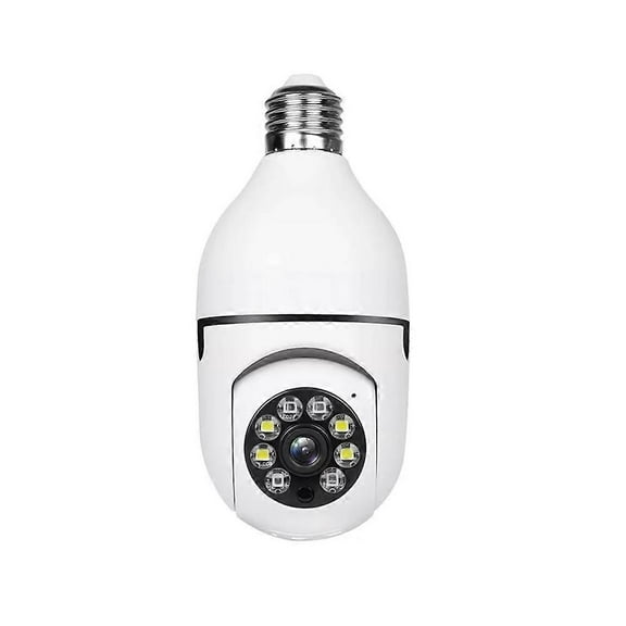 Binocular light bulb surveillance camera