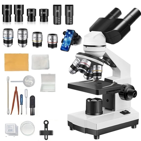 Binocular scope 40X1600X HD Inspection Laboratory Optical scope Tool Set For Schools&Home&Scientific Research ,High Clarity