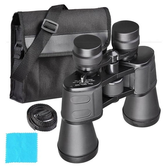 Binoculars, 100X180 Long Range HD High Power Telescope Optical Glass lens Low light night vision for Hunting Sports scope
