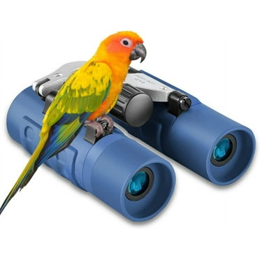 Binoculars 122x1000 Compact with Clear Low Light Vision, Large Eyepiece Waterproof Binocular for Adults Kids, High Power Easy Focus Bird Watching, Hunting, Travel, Sightseeing, Blue
