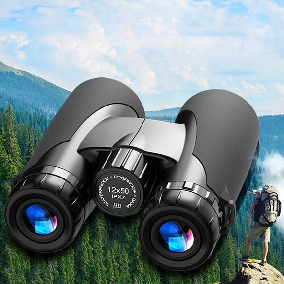 Binoculars 12x50 HD Portable Night Vision Outdoor Concert Travel Watching Phone Adapter