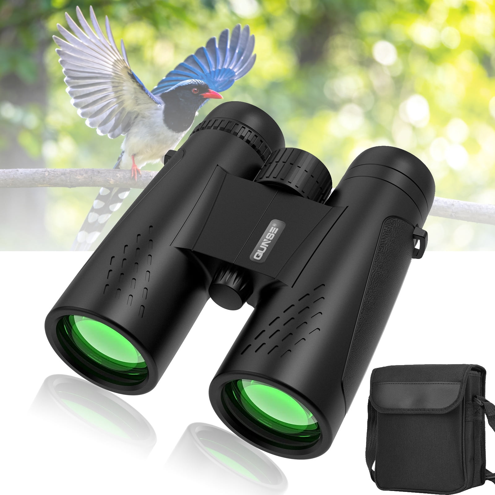 Binoculars for Adults Kids 10X42 Binoculars Wide View BAK4 Clear Waterproof Binoculars with Storage Bag for Outdoor Hiking Event Birding Concert, Easy to Focus