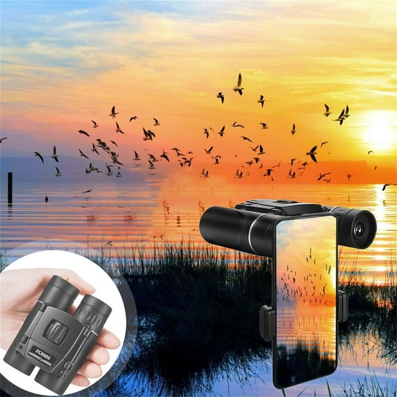 Binoculars, Czzoypi 300x25 High Magnification Binoculars for Adults Kids, Compact Folding Telescope for Bird Watching Football Camping Travel with Non-Slip Grip