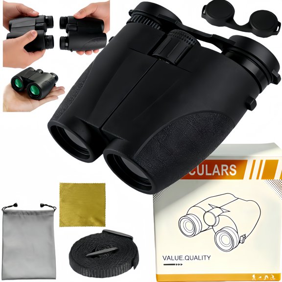 Binoculars for Adults High Power Clear View, Easy Focus, Multi-Coated Lens, Twist-up Eyecup, Magnification Compact Binocular for Bird Watching