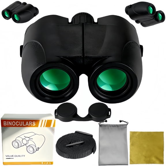 Binoculars for Adults High Powered, Binoculars with Low Light Vision for BirdWatchingOutdoor TravelRoad TripStargazingCruise (Black)