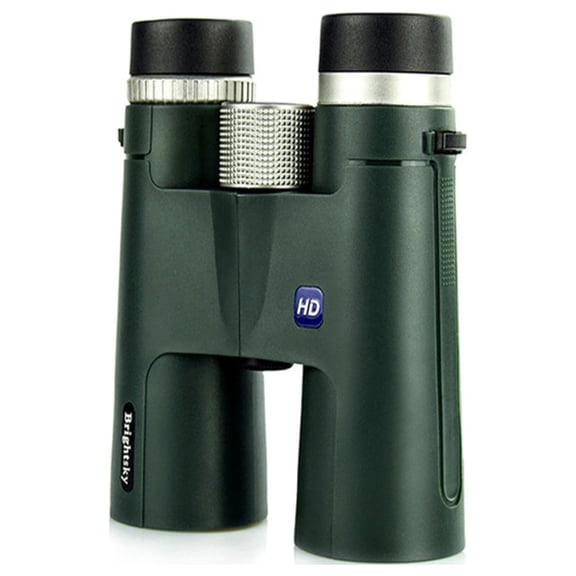Binoculars for Bird Watching Small Binoculars for Adults 10 Times Binoculars HD 12x42 Telescope Fixed Zoom Portable Gifts For Children Green