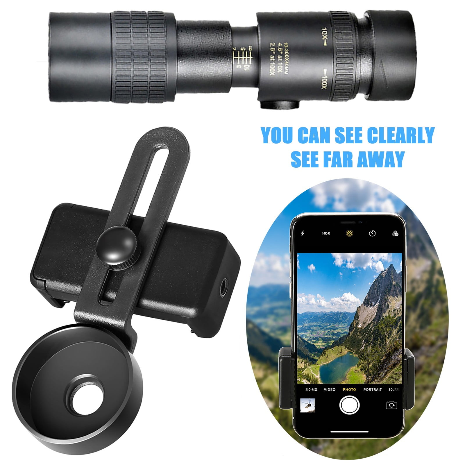 Binoculars for Teens Boys 4K 10300X40mm Super Telephoto Zoom Monocular